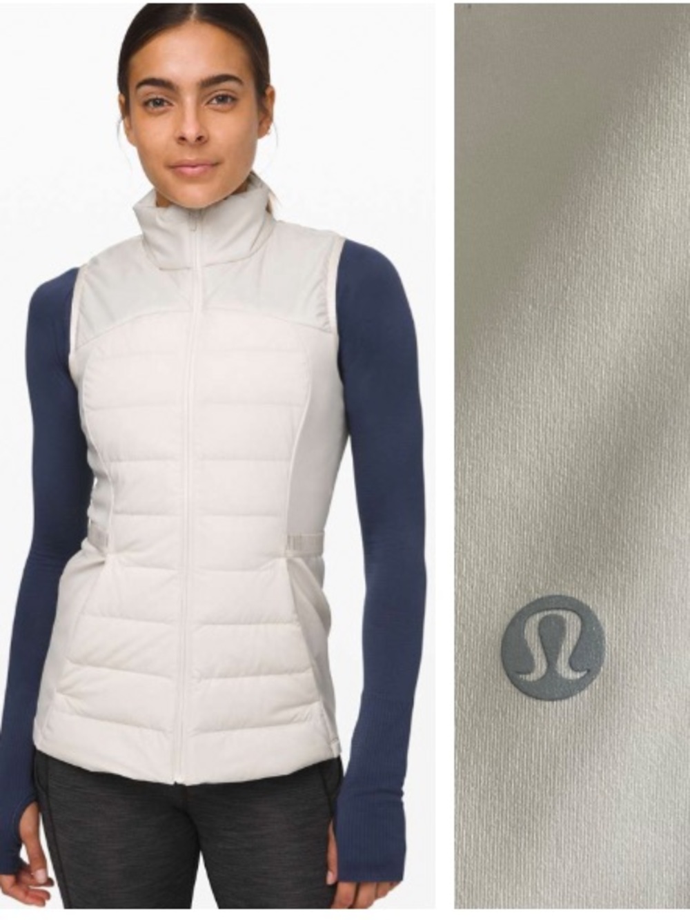 Lululemon Down For It All Vest Light Ivory 10
